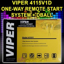 VIPER 4115V1D ONE BUTTON REMOTE CAR STARTER SMART START W/ ONE REMOTE AND DBALL
