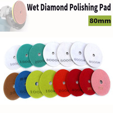 80mm Wet Diamond Polishing Pad 30-8000 Grit F Grinder Discs Granite Marble Stone