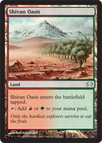 Shivan Oasis x4 - Planechase - Light Play, English - Planechase