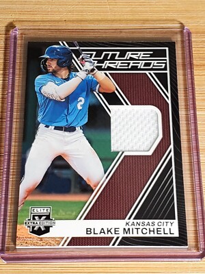 Blake Mitchell 2023 Panini Elite Extra Edition Future Threads Relic FT-BM Royals