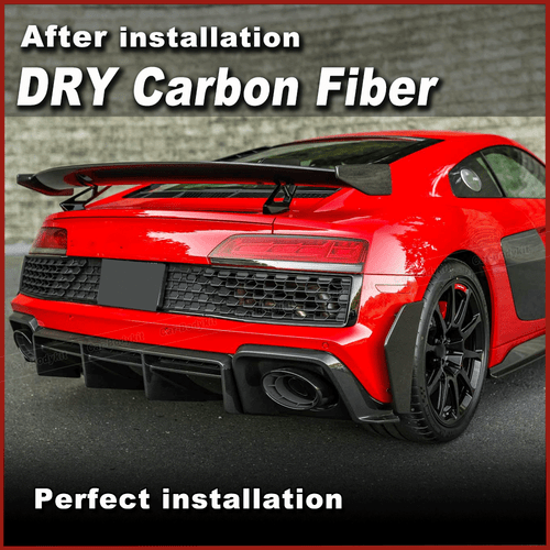 Se adapta a Audi R8 V10 2022-24 Dry Carbon parachoques trasero difusor difusor trasero - Imagen 4 de 14