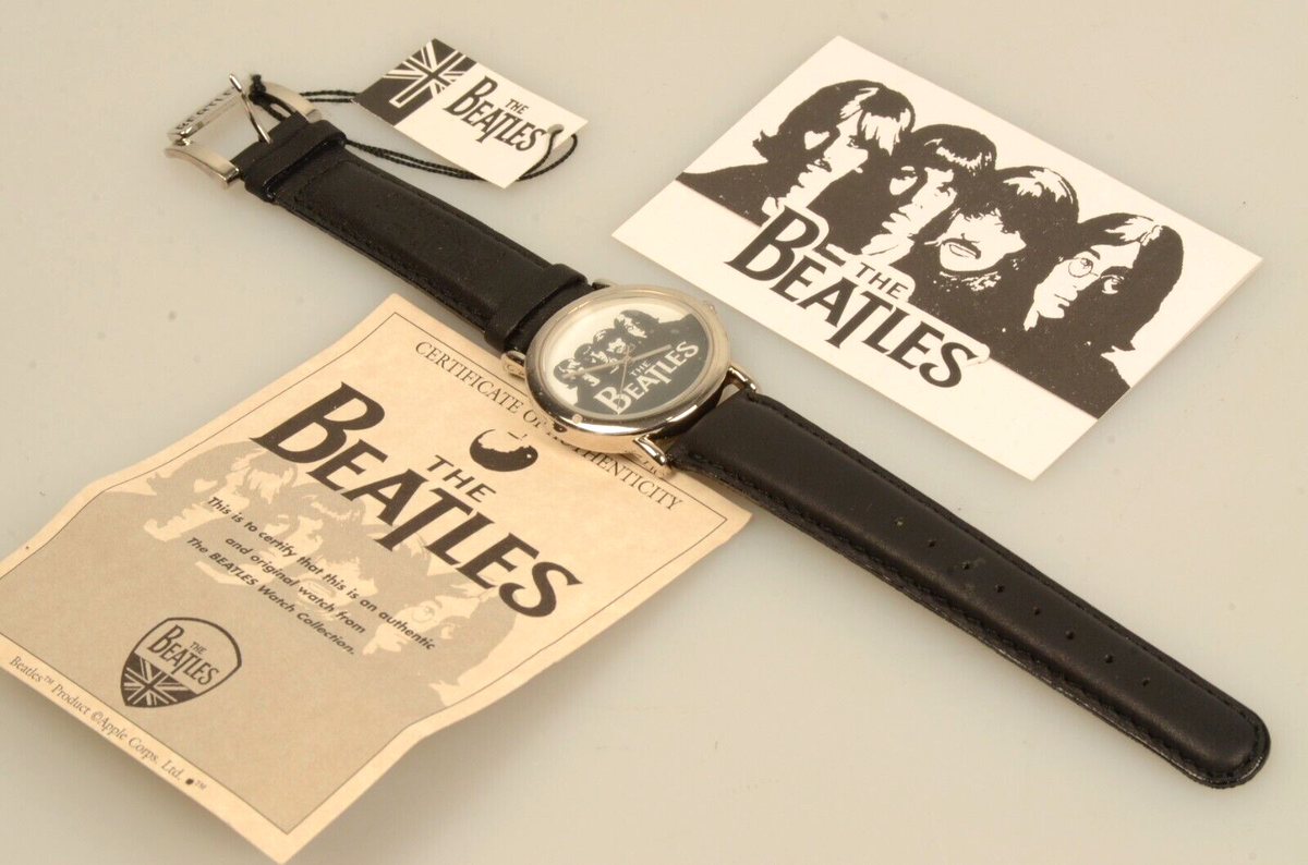 ビートルズ　時計　未使用　Apple corps ltd NEW Vintage Beatles Apple Corps Beatles Group Watch BOO106 New