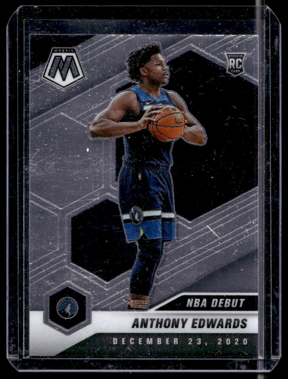2020-21 Panini Mosaic Anthony Edwards NBA Debut RC #261 Minnesota Timberwolves