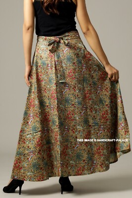 Indian Skirt Wrap Around Rapron Printed Cotton Long Skirt Women