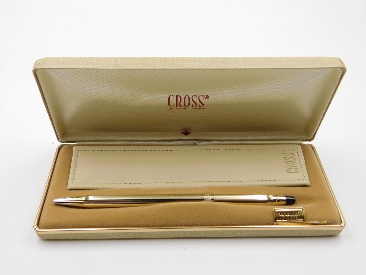 Vintage Ladies Cross Gold Plated Ballpoint Pen 4542 w/ Original
