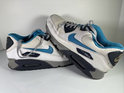 Nike Air Max 90 Essential White Neo Turquoise 537384-130 Men 
