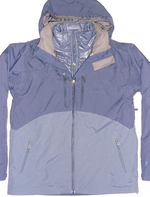 Alpine Design System 3 in 1 Jacket Mens Ski Snowboard Waterproof Liner Blue M