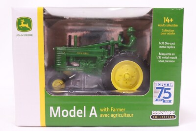 John Deere ERTL 1/32 Model A with Man 75th Anniversary