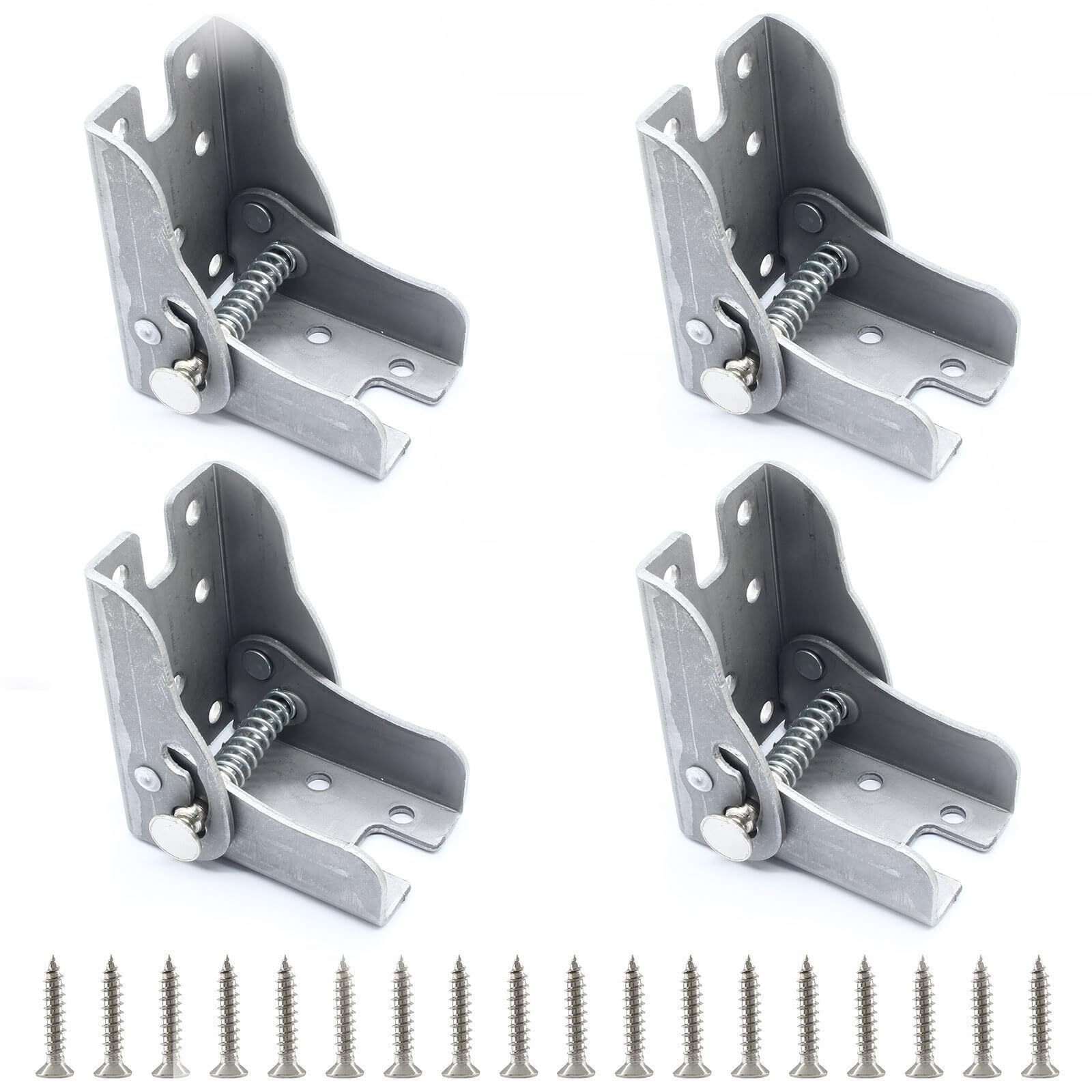 4 Pack Folding Table Leg Brackets, Foldable Self-Locking Hinge Extension Supp...