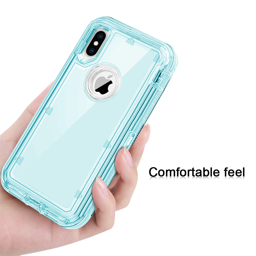 Cover Custodia Case PER IPhone XS MAX Trasparente TPU + PC Rigido - Foto 4
