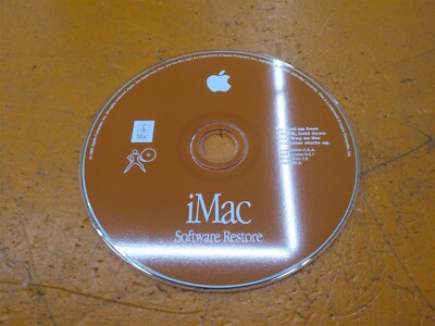       PC Software CD Disc iMac Software Restore 1999 Version 1.0