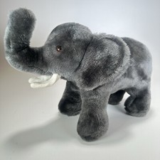 Vintage 1976 DAKIN Wild Gray Elephant 14" Plush Standing KOREA