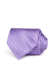 The Men's Store at Bloomingdale's Floral-Dot Silk Classic Tie Purple MSRP 59