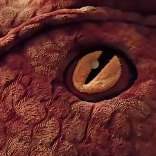 Dinosaur Plush Overhead Full Face Mask Brown/Tan Adult Unisex One Size Halloween