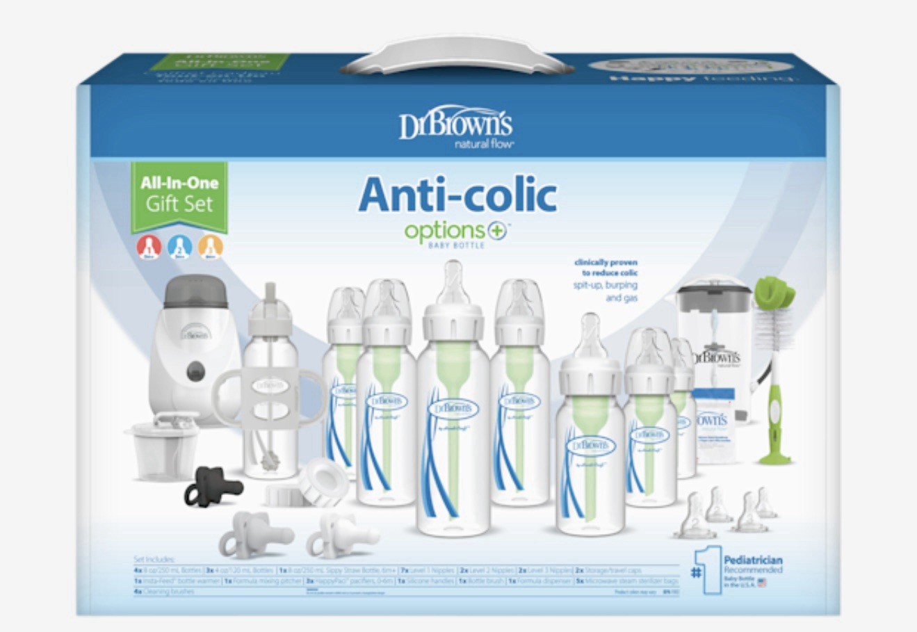 Dr. Brown&rsquo;s Natural Flow Options+ All-in-One Gift Set, Bot