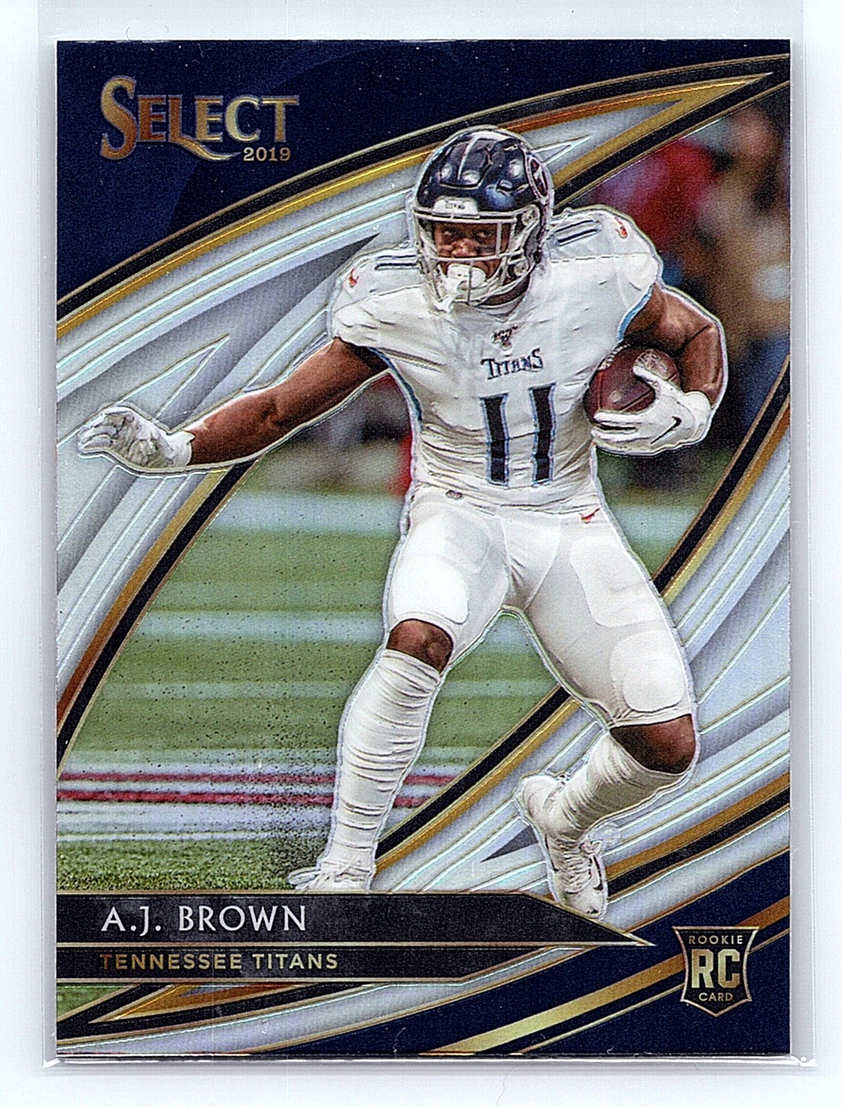 2019 Panini Select #278 A.J. Brown Silver Prizm Tennessee Titans RC