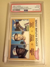 1981 Topps Tim Raines / Roberto Ramos / Pate #479 Graded PSA 6 Rookie Baseball