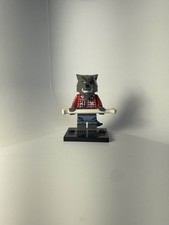 Genuine LEGO Wolf Guy minifigure from Collectible Minifigures Series 14 71010 .