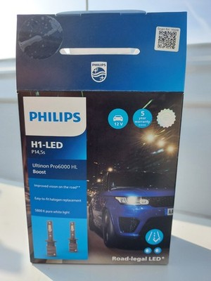 Philips Ultinon Pro6000 Boost H1-LED Scheinwerferlampe mit Straßenzulassung