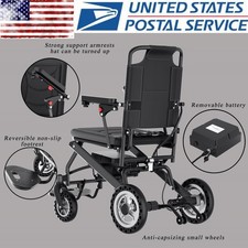 Foldable Electric Powered Mobility Wheelchair Lightweight Motorized Wheel Chair