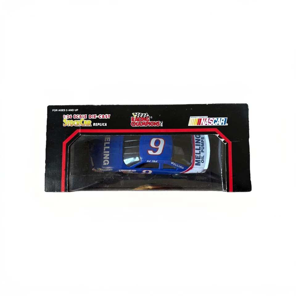 CONJUNTO: Bill Elliott #9 Melling 1:24 Racing Champions NASCAR + 1:43 + Transportador Foto 3 de 4