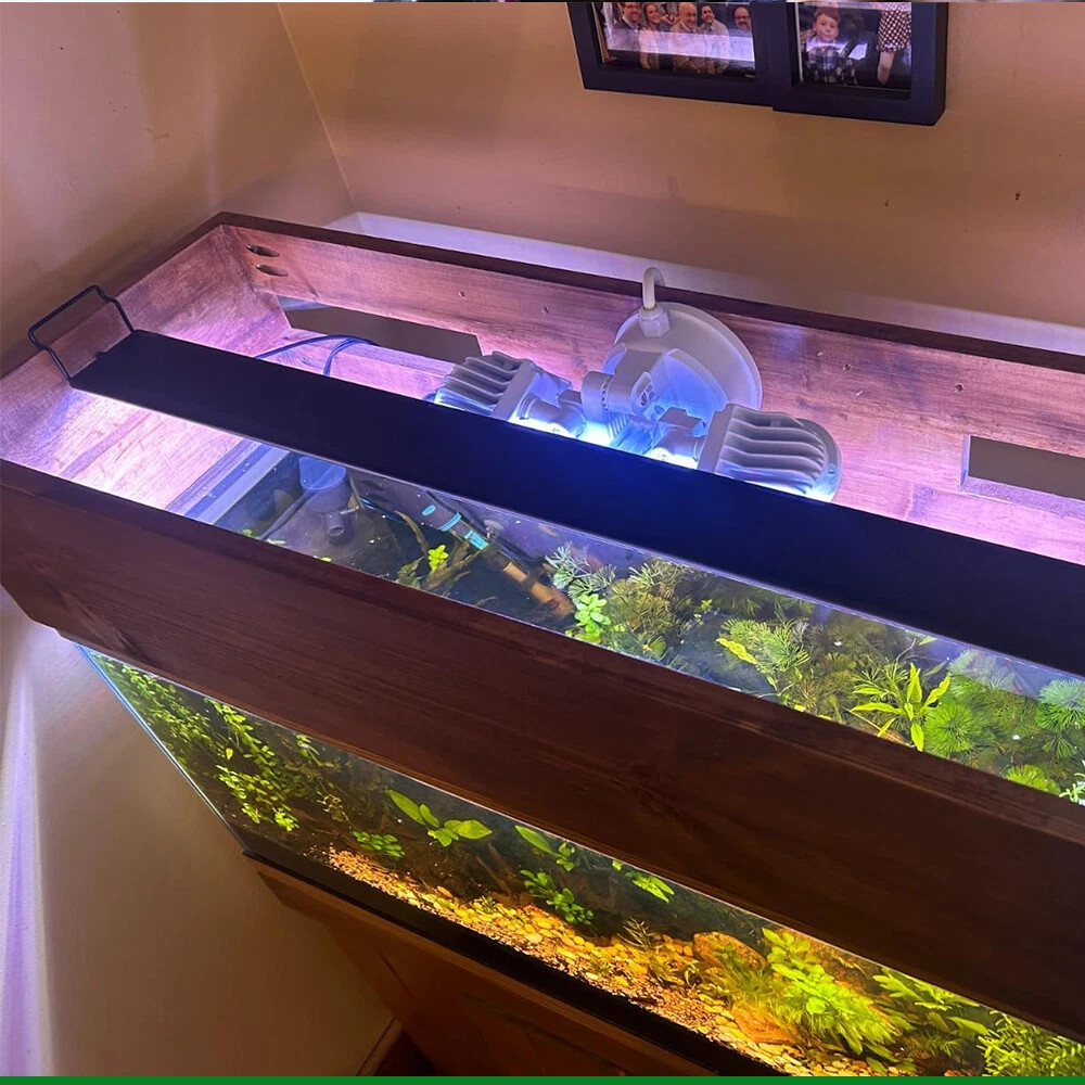Acquario LED RGB 30-115 cm con timer lampada pesci d'acqua dolce spettro completo luce DHL foto 6