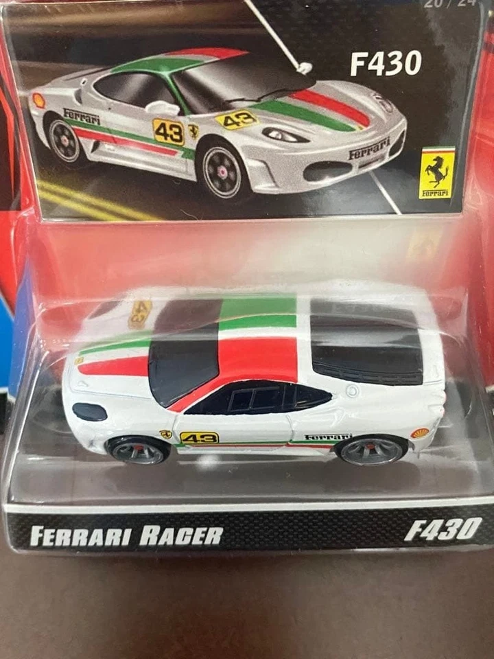 1/64 Ferrari F430 #43 White x Red x Green Hot Wheels FERRARI RACER Unopened - Image 2 of 4