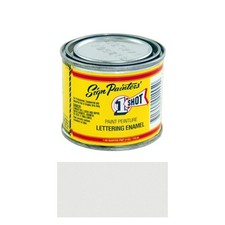 1 Shot 101L 4oz Lettering White Paint Letteri...