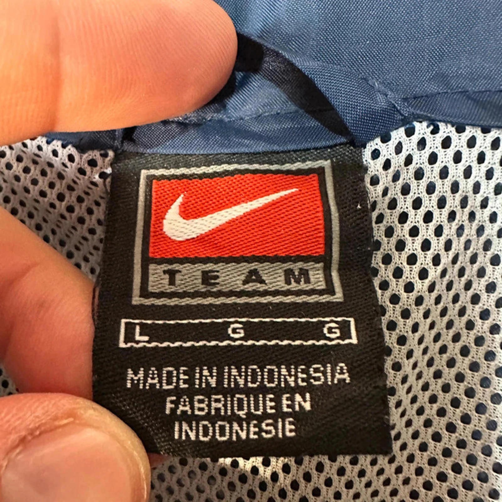 SACAI X NIKE Giacca a vento Nike Team SC Softball Navy Bianco Taglia L