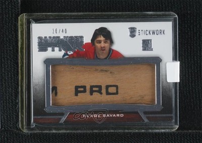 2015 Leaf ITG Stickwork Game-Used Stick Silver /40 Serge Savard #GUS-67 HOF r7h