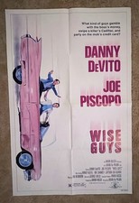 Wise Guys 1986 Movie Poster 27x41 Danny DeVito Joe Piscopo Harvey Keitel