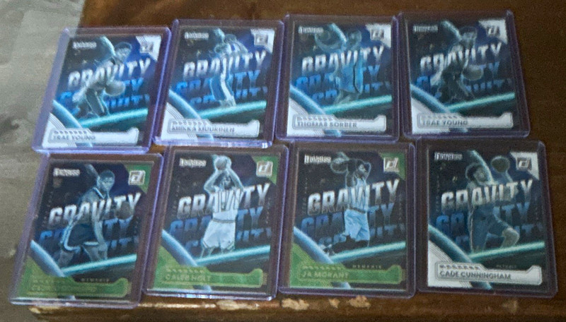 Donruss Optic Gravity NBA Basketball Insert Lot 8 Cards Curry Morant Bryant