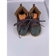 OshKosh Bgosh Toddler Boys Brown Navy Duck Boots Size 5 Kids OS-HUDSON-B