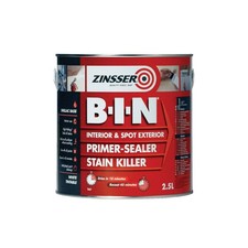 Zinsser Bin Primer Sealer Stain Killer Paint 2.5L