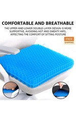 Gel Seat Cushion For Sciatica Relief Office Chair Cushion For Pressure