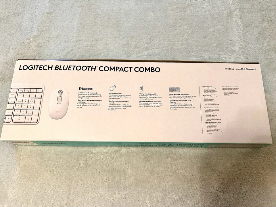 Logitech Bluetooth Compact Combo for Windows macOS ChromeOS New Sealed 14”X 6” - Image 3 of 4