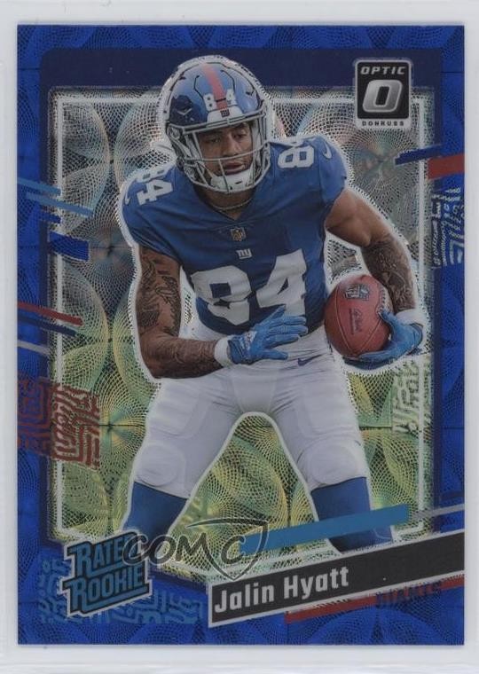 2023 Panini Donruss Rated Rookie Optic Preview Blue Scope Prizm Jalin Hyatt 1p0r