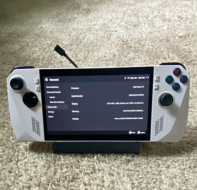 ASUS ROG Ally, AMD Ryzen Z1. Handheld PC ConsoleWhite with docking station