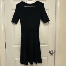 Dark Green midi dress with short sleeves Ann Taylor XS. Never Worn