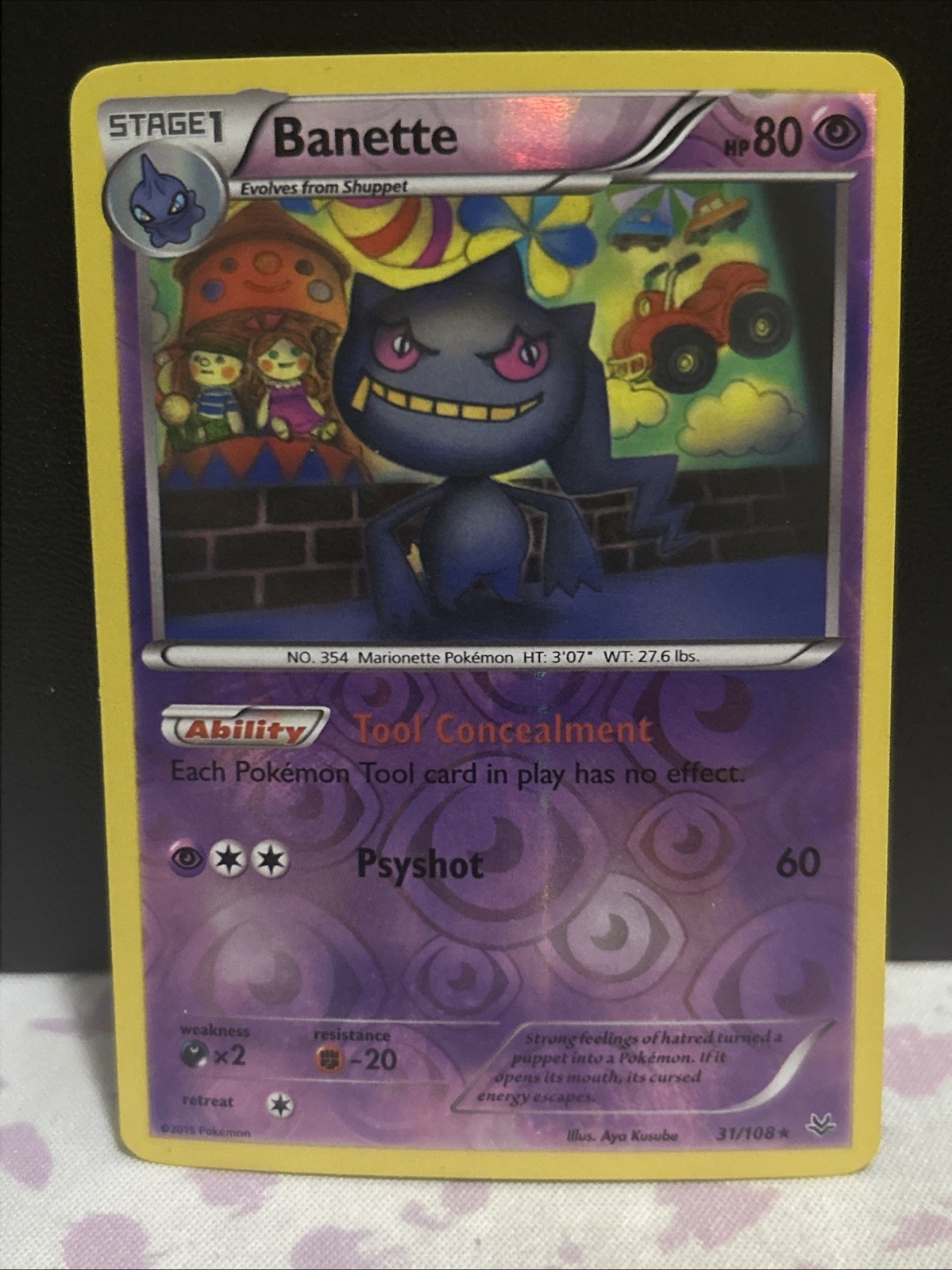 Banette (Reverse Holo) Roaring Skies 31/108 Pokemon Card LP