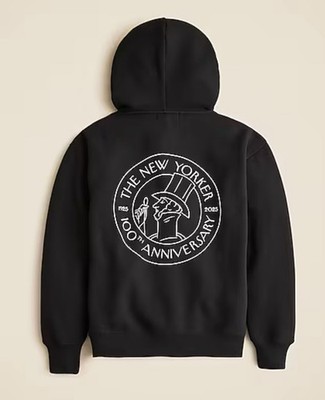 NWT J.CREW X NEW YORKER  LTD. ED 100 YEAR CELEBRATION HOODIE  S (RUNS LARGE)