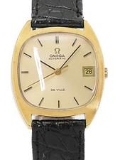OMEGA De Ville Automatic nan H37xW32mm Gold Dial Stainless Steel Gold Box #T448