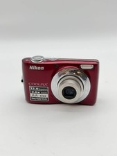 Broken Nikon Coolpix L22 Red Untested Sold As is