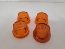 ALLEN BRADLEY 800T-N26A LENS CAP FOR PILOT LIGHT AMBER (LOT OF 4)  NNB