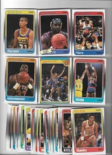 Tarjetas y pegatinas de baloncesto Fleer 1988-89 (completa tu set, elige tus cartas)