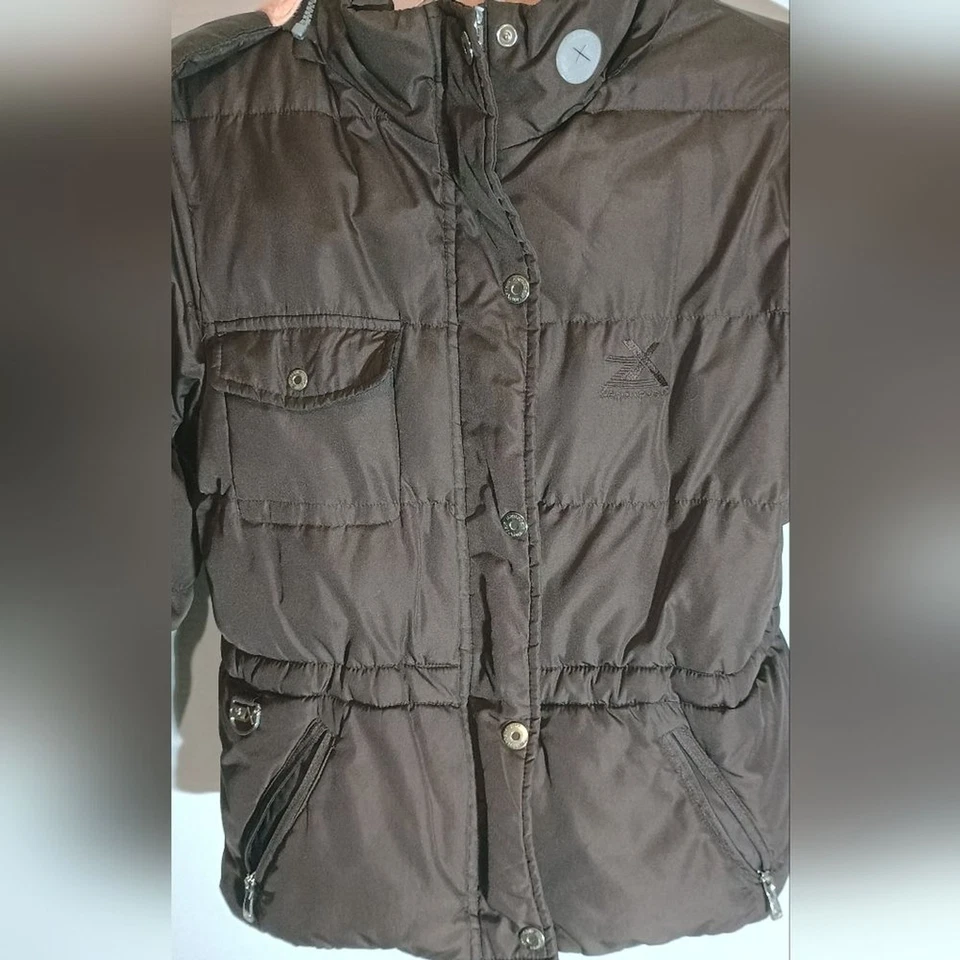 Zero Xposur девочек коричневый пуховик куртка размер средний - Изображение 3 из 4