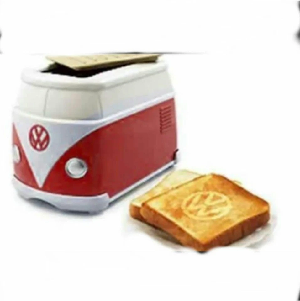 Volkswagen Offizieller Original Mini Bus Toaster Rotes Logo VW Grillspuren aus Japan - Bild 2 von 4