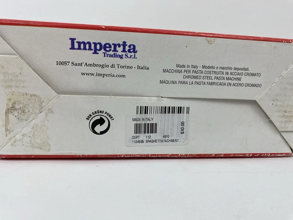NEW Imperia Simplex Motor Spaghetti TS Attachment Long Noodle - Image 3 of 4