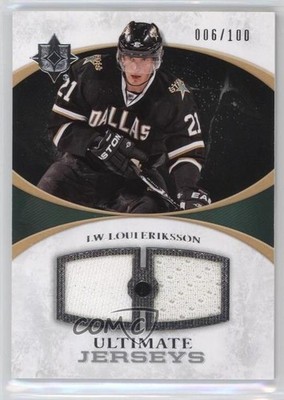 2010-11 Upper Deck Ultimate Collection Jerseys 6/100 Loui Eriksson #UJ-LE 1u9w