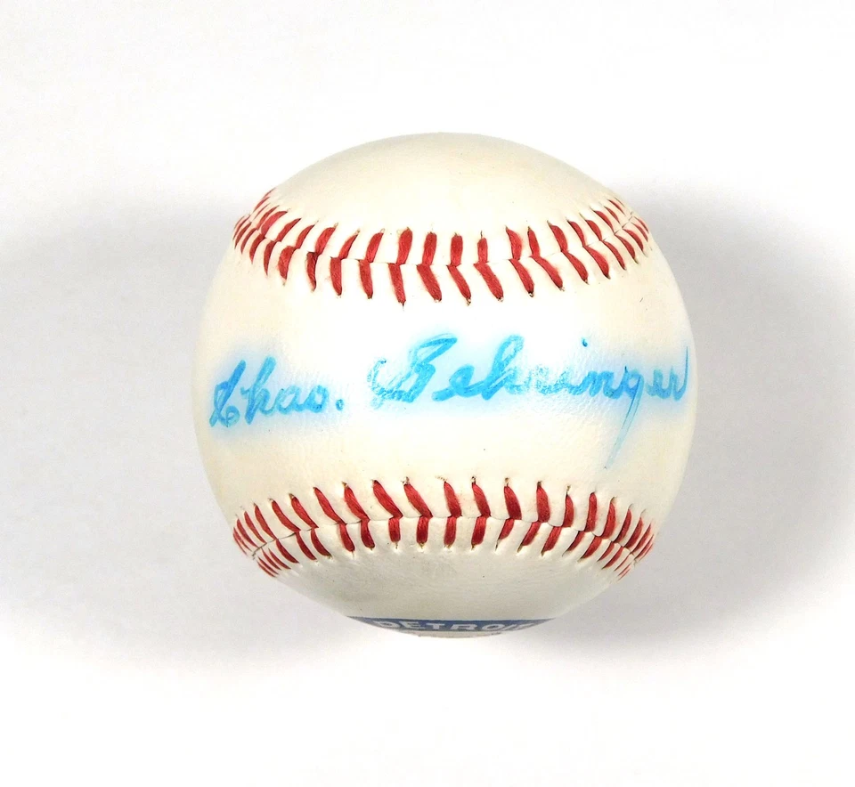Chas Gehringer Signed Official Detroit Tigers Baseball JSA Auto - Image 2 of 4